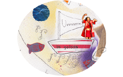 Montaje fotográfico con elementos de costura 10